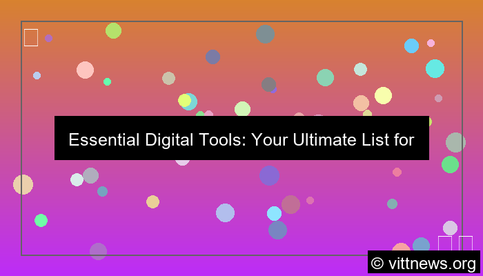 basic digital tools list