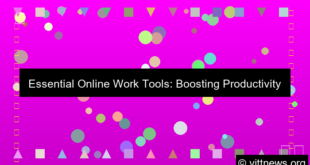 ilustrasi online work tools