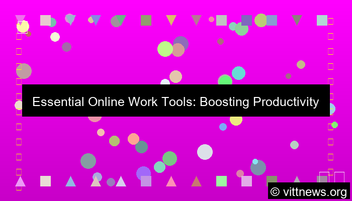 ilustrasi online work tools