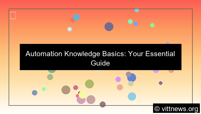 automation knowledge basics